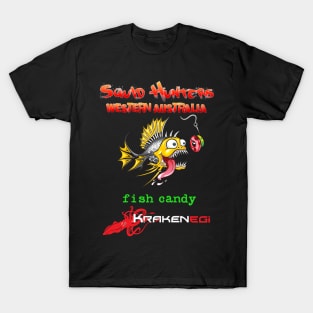 Squid Hunters WA & Fish Candy Kraken Jigs T-Shirt